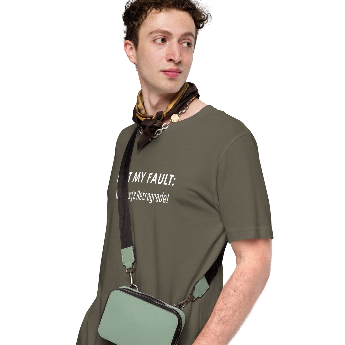 Not My Fault: Mercury's Retrograde Dark-Colored Unisex t-shirt