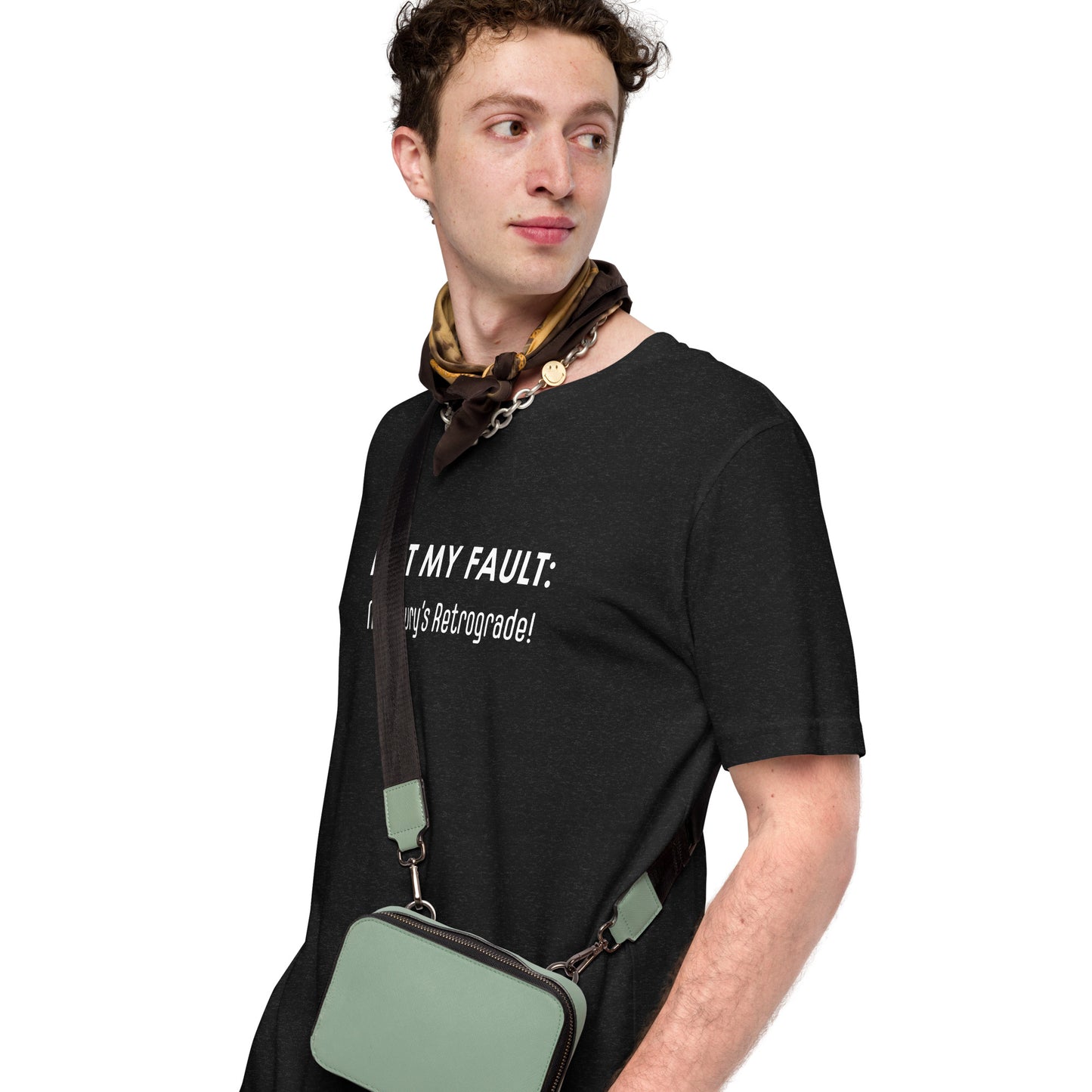 Not My Fault: Mercury's Retrograde Dark-Colored Unisex t-shirt