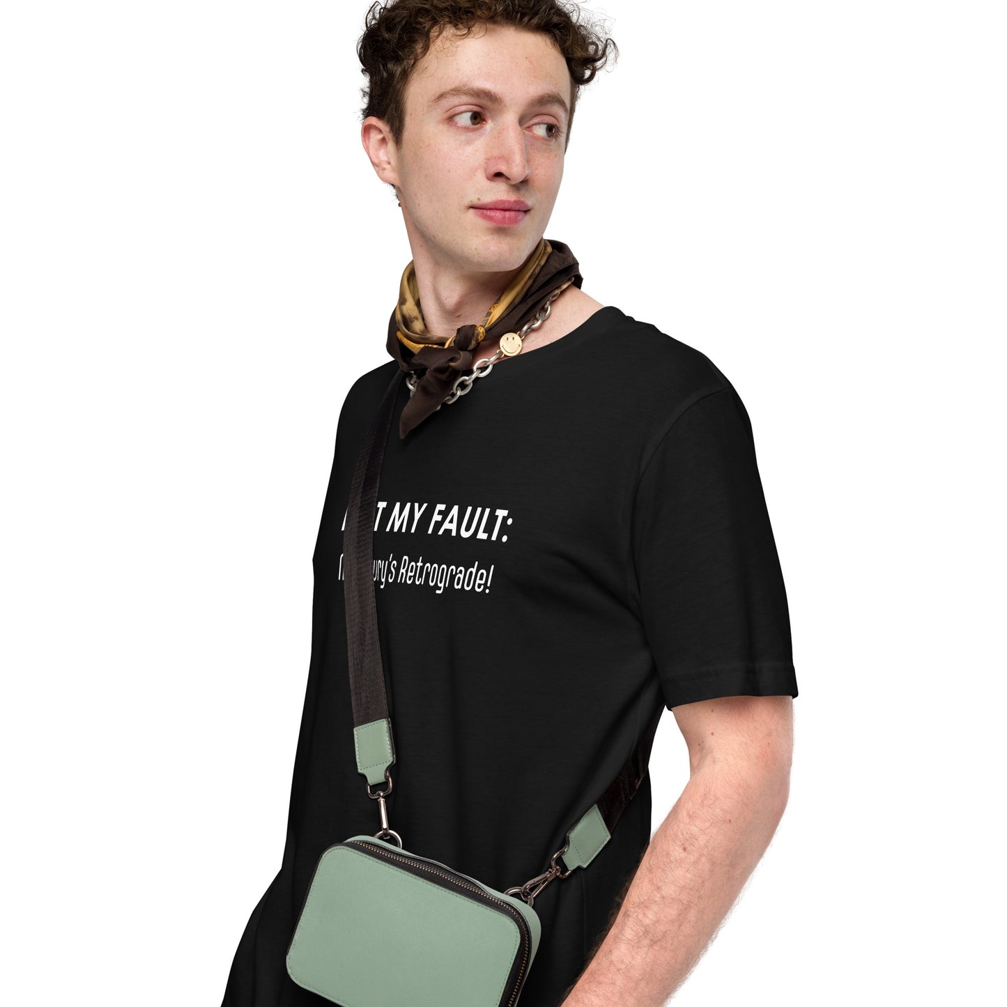 Not My Fault: Mercury's Retrograde Dark-Colored Unisex t-shirt