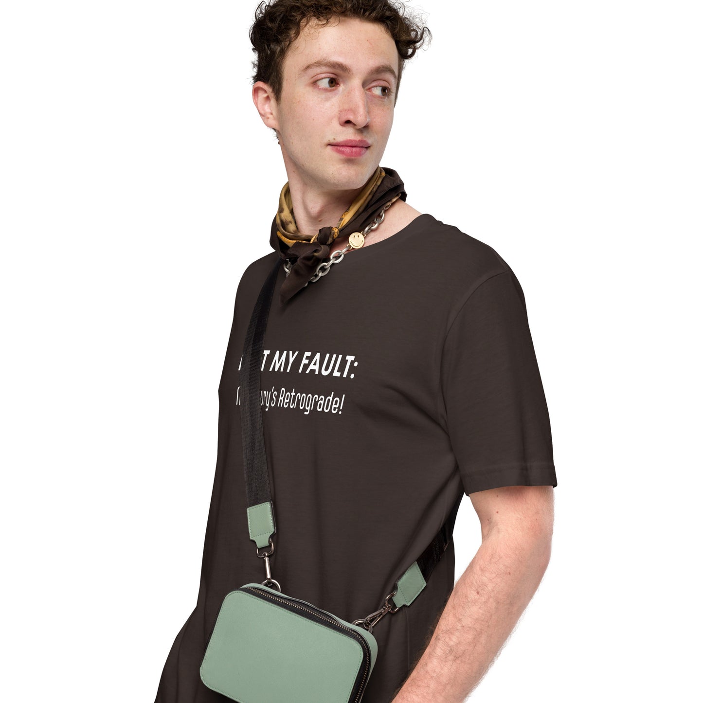 Not My Fault: Mercury's Retrograde Dark-Colored Unisex t-shirt