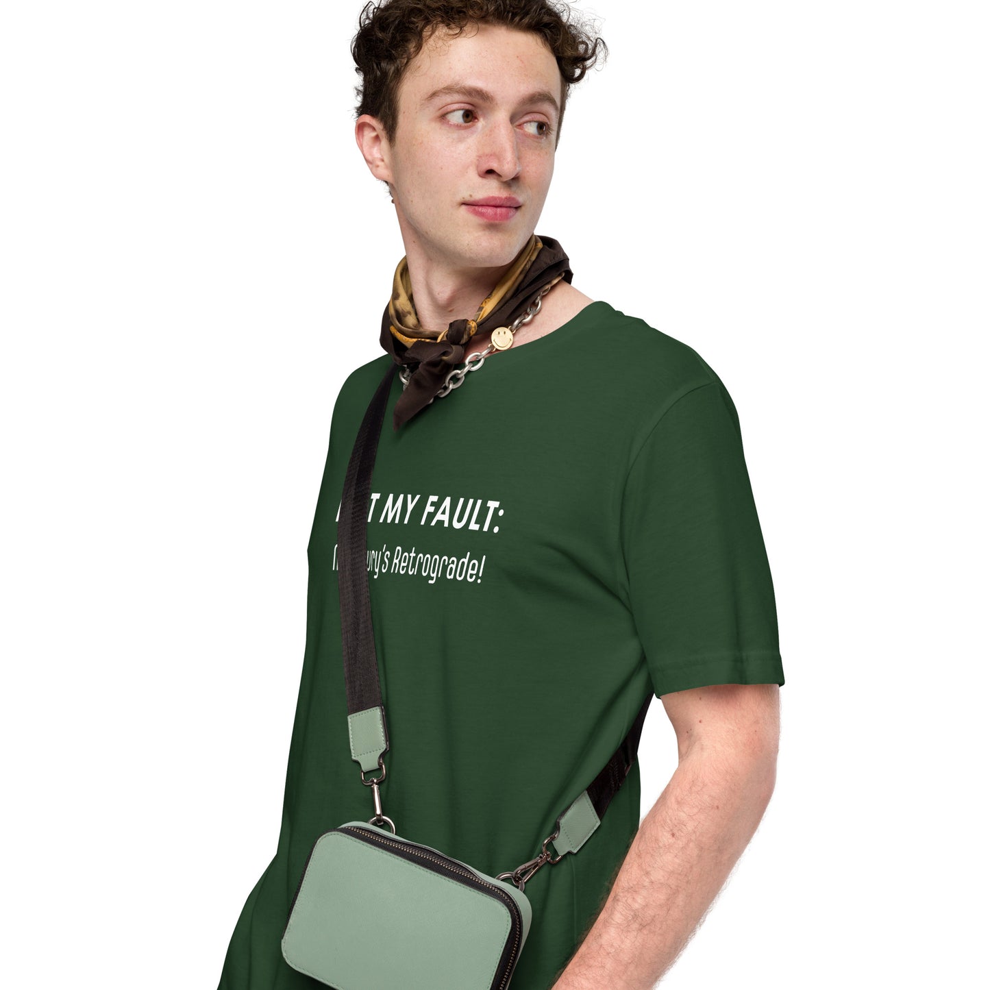 Not My Fault: Mercury's Retrograde Dark-Colored Unisex t-shirt
