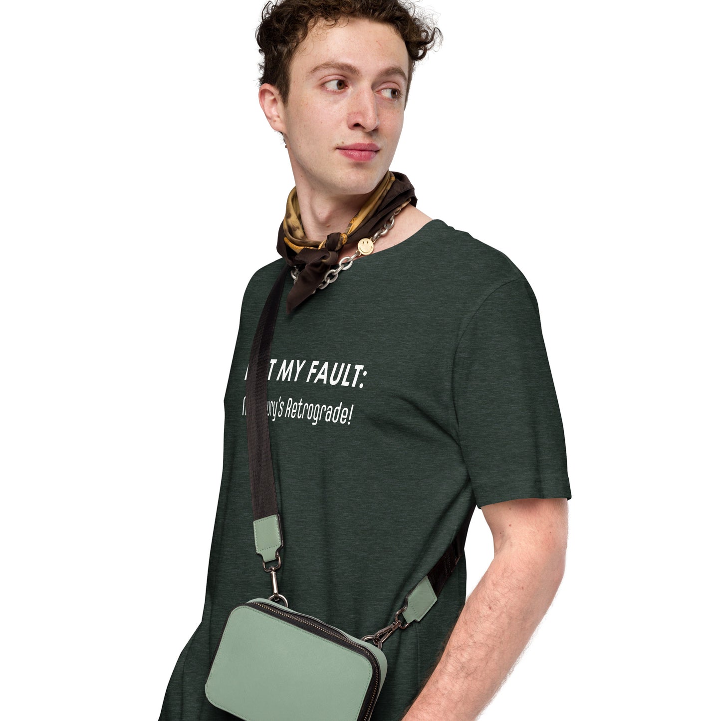 Not My Fault: Mercury's Retrograde Dark-Colored Unisex t-shirt