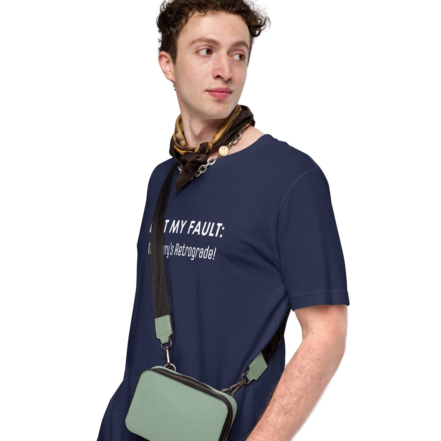 Not My Fault: Mercury's Retrograde Dark-Colored Unisex t-shirt