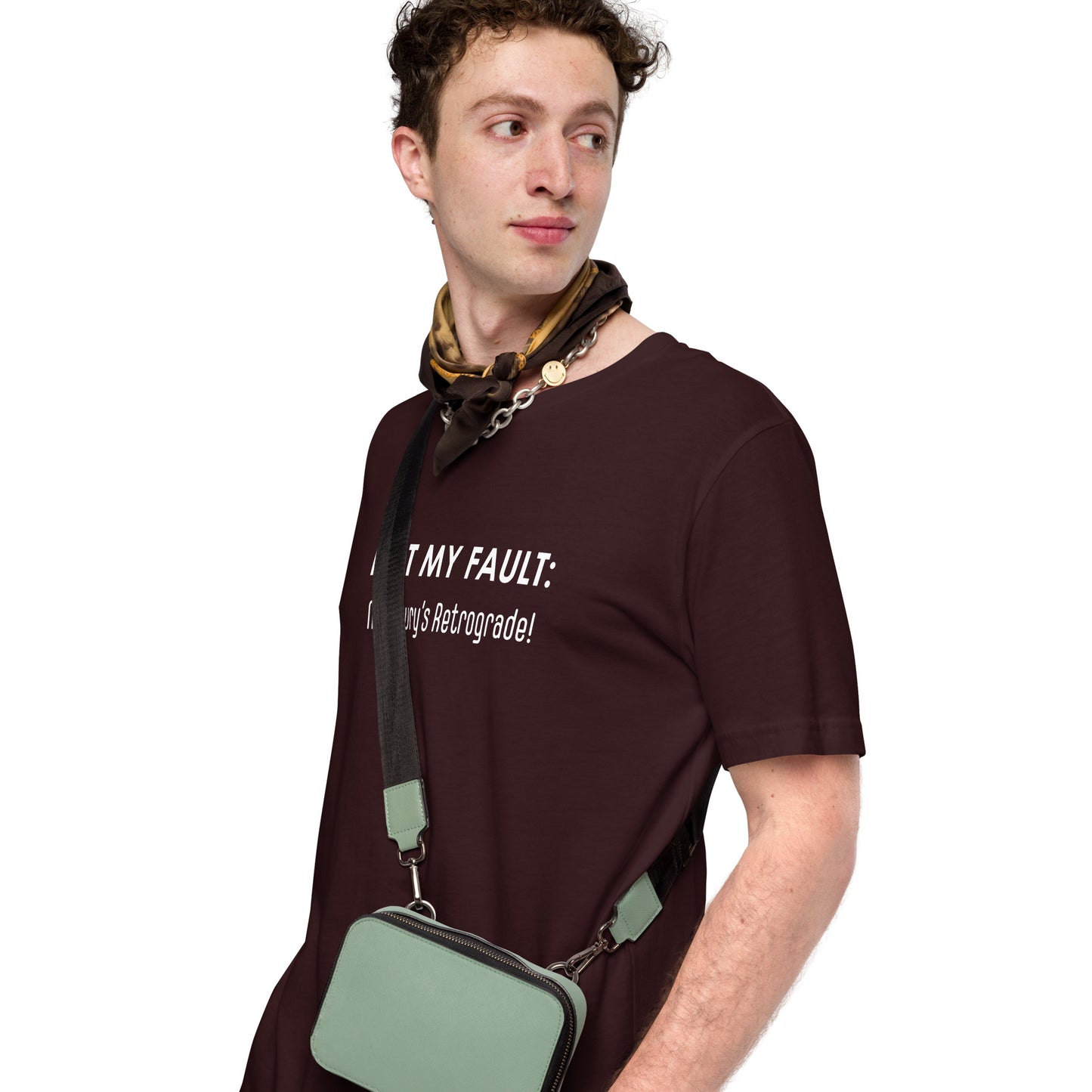 Not My Fault: Mercury's Retrograde Dark-Colored Unisex t-shirt