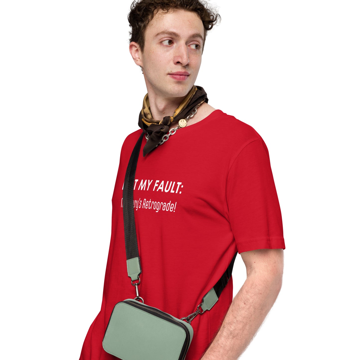 Not My Fault: Mercury's Retrograde Dark-Colored Unisex t-shirt
