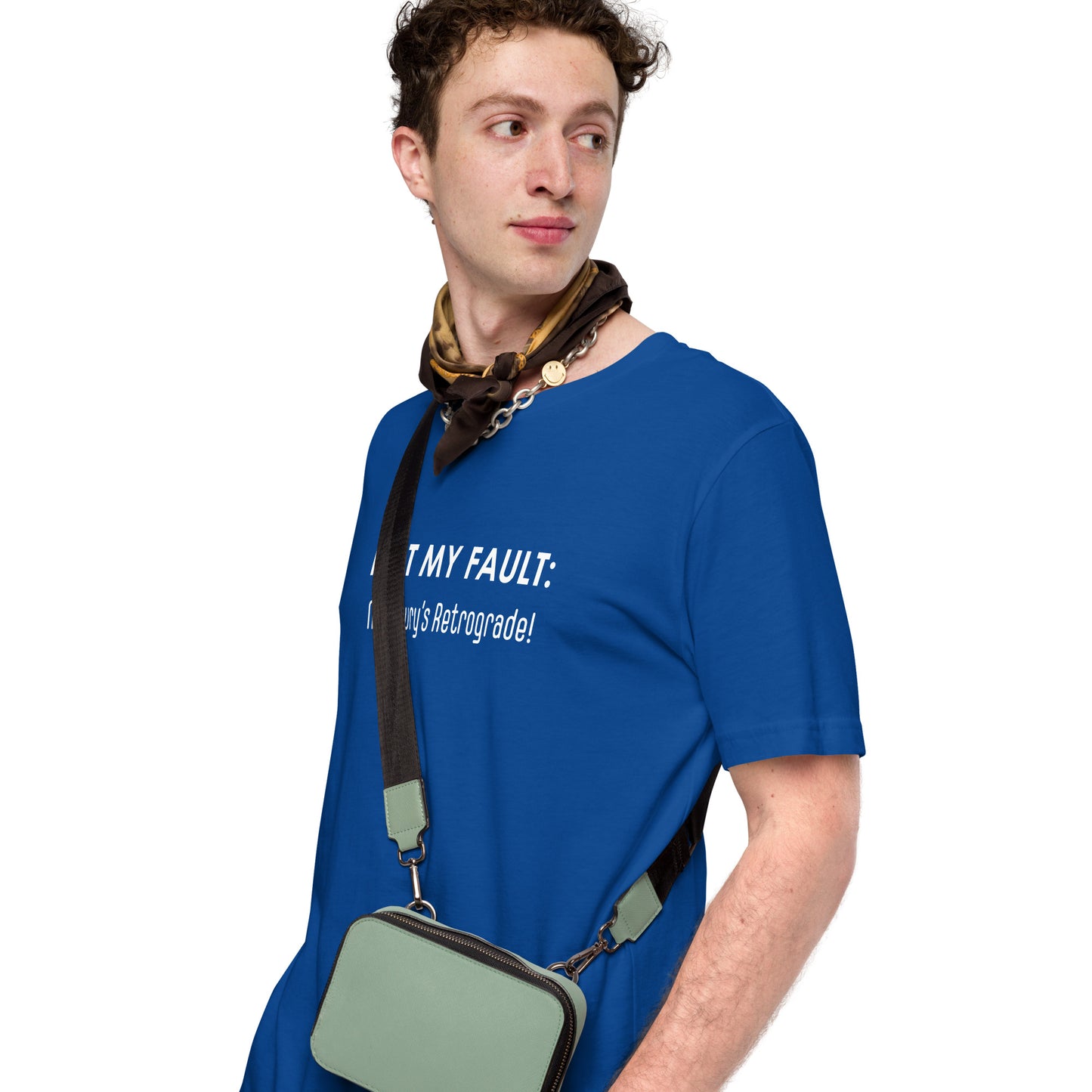 Not My Fault: Mercury's Retrograde Dark-Colored Unisex t-shirt