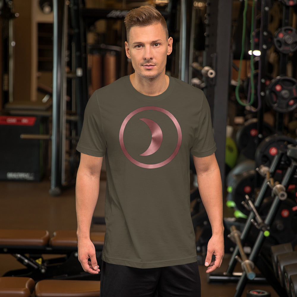 Metallic Zodiac Circle - Crimson Moon - Short-sleeve unisex t-shirt