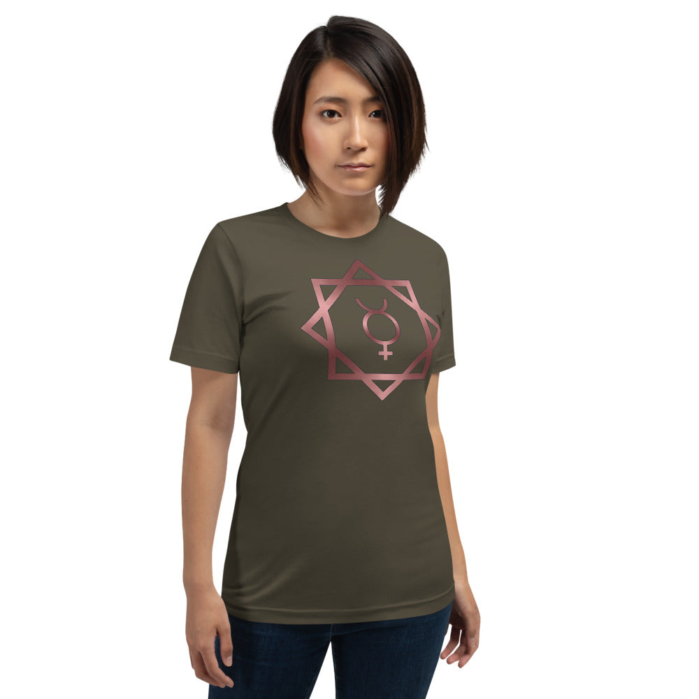 Metallic Zodiac Double-Box - Crimson Mercury - Short-sleeve unisex t-shirt