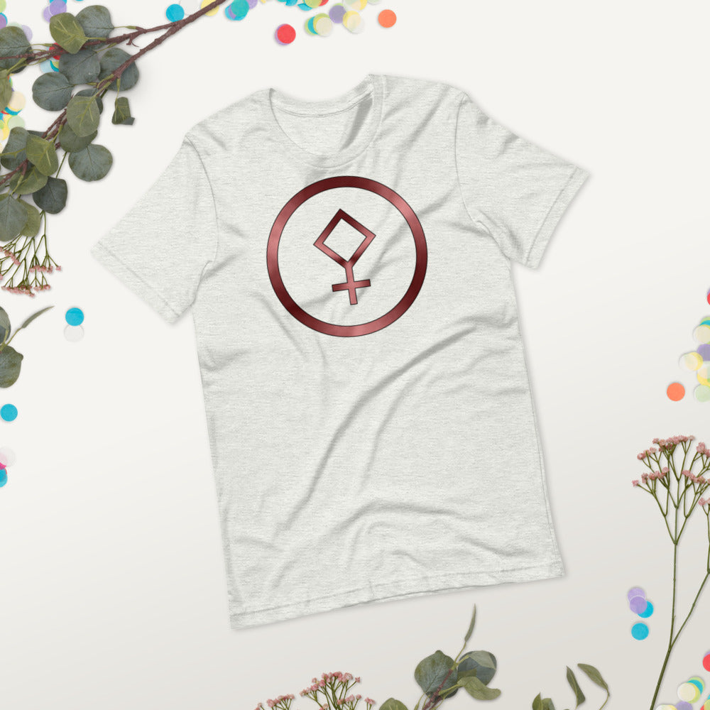 Metallic Zodiac Circle - Crimson Pallas - Short-sleeve unisex t-shirt