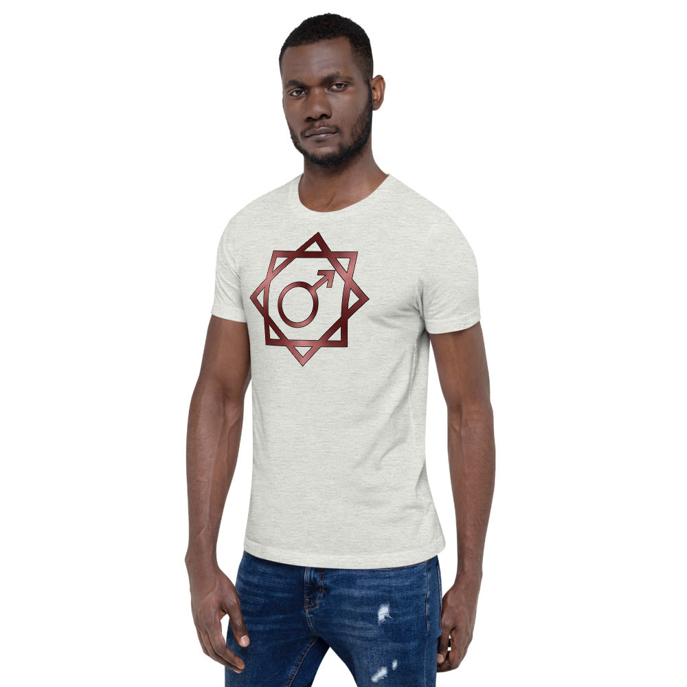 Metallic Zodiac Double-Box - Crimson Mars - Short-sleeve unisex t-shirt