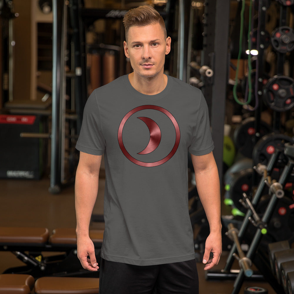 Metallic Zodiac Circle - Crimson Moon - Short-sleeve unisex t-shirt