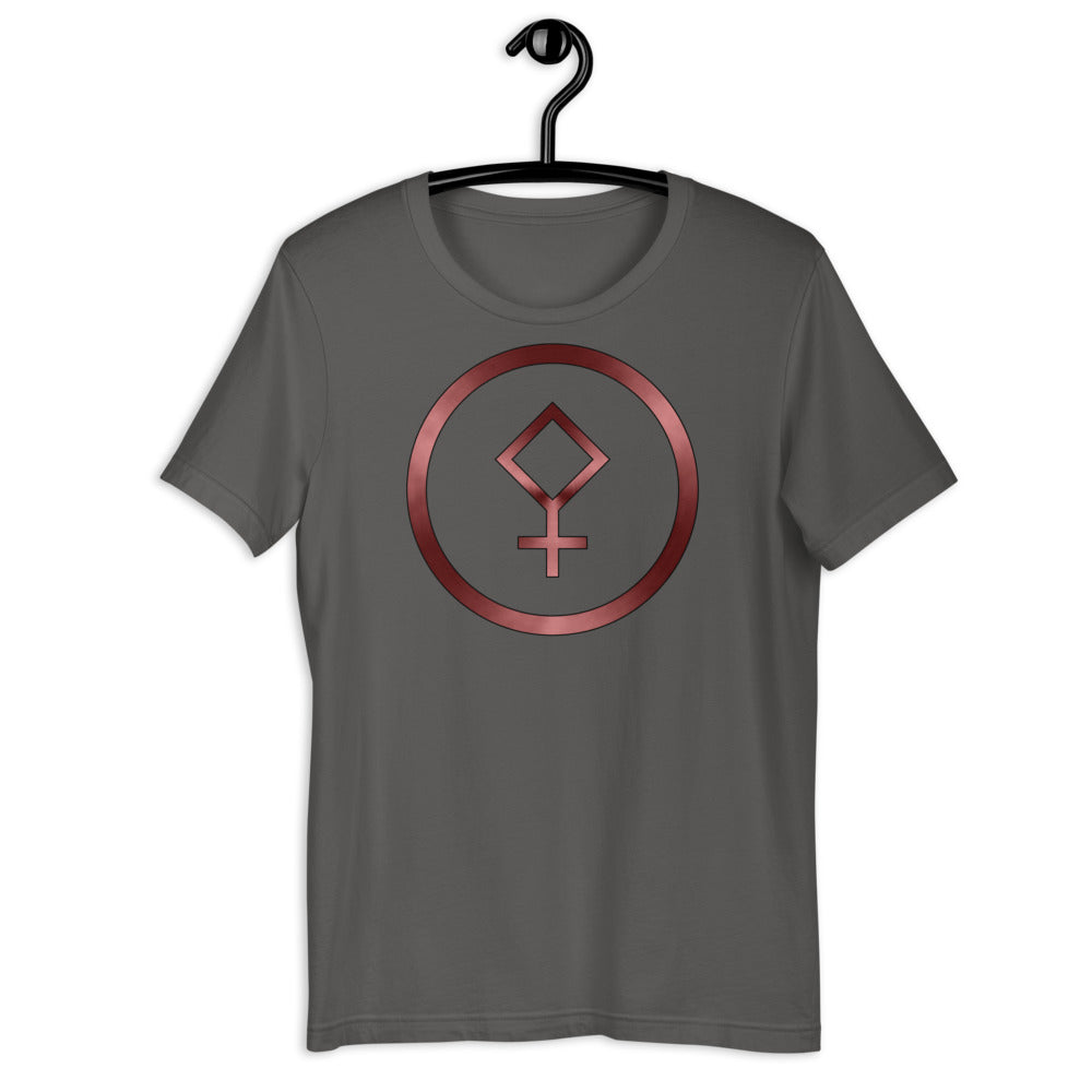 Metallic Zodiac Circle - Crimson Pallas - Short-sleeve unisex t-shirt