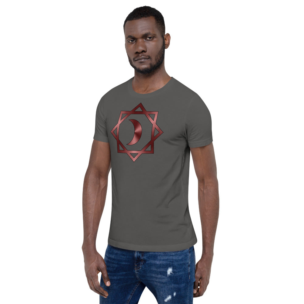 Metallic Zodiac Double-Box - Crimson Moon - Short-sleeve unisex t-shirt