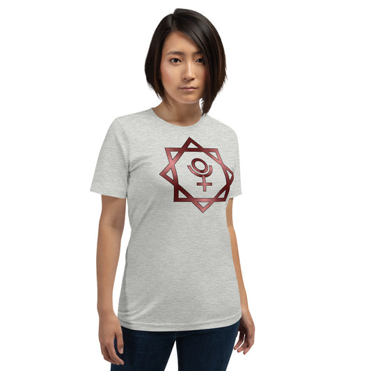 Metallic Zodiac Double-Box - Crimson Pluto - Short-sleeve unisex t-shirt