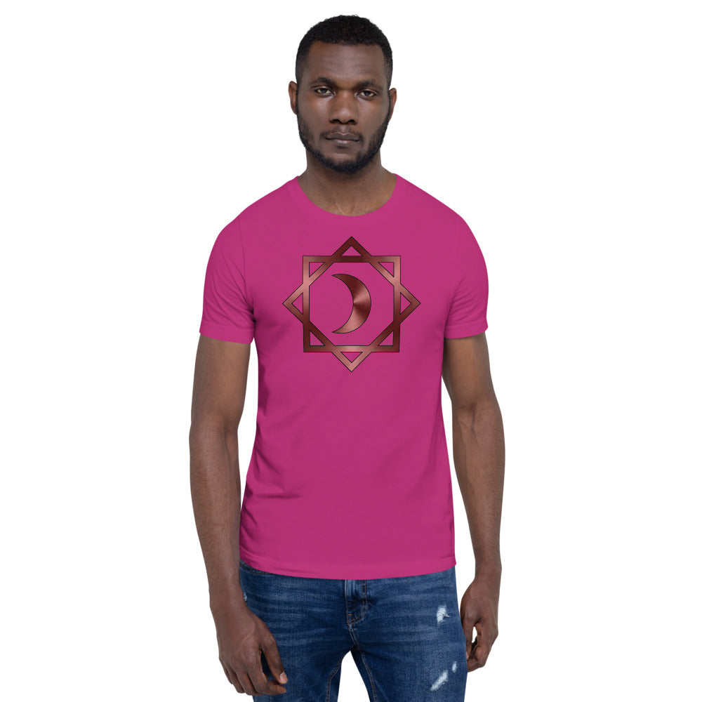 Metallic Zodiac Double-Box - Crimson Moon - Short-sleeve unisex t-shirt