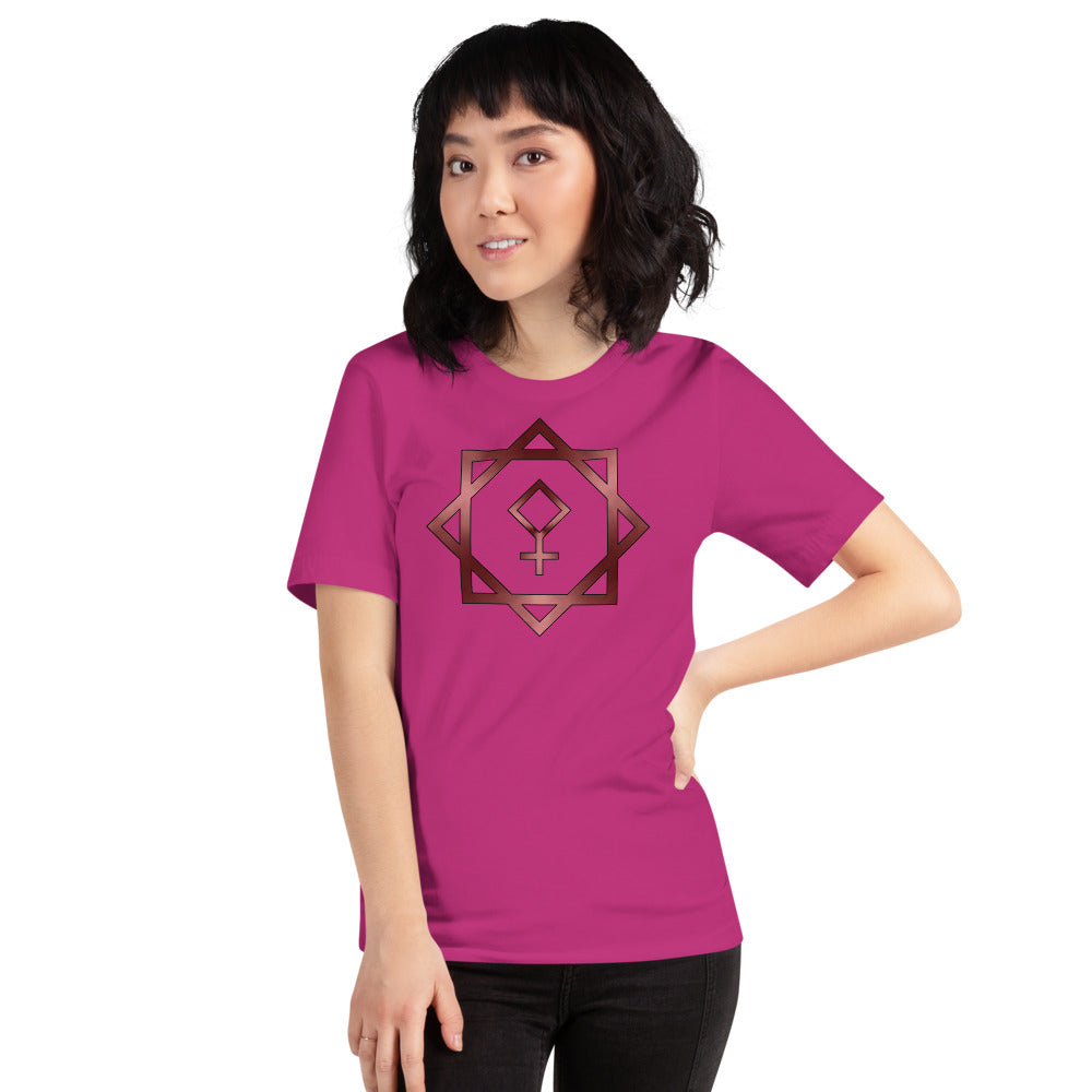 Metallic Zodiac Double-Box - Crimson Pallas - Short-sleeve unisex t-shirt