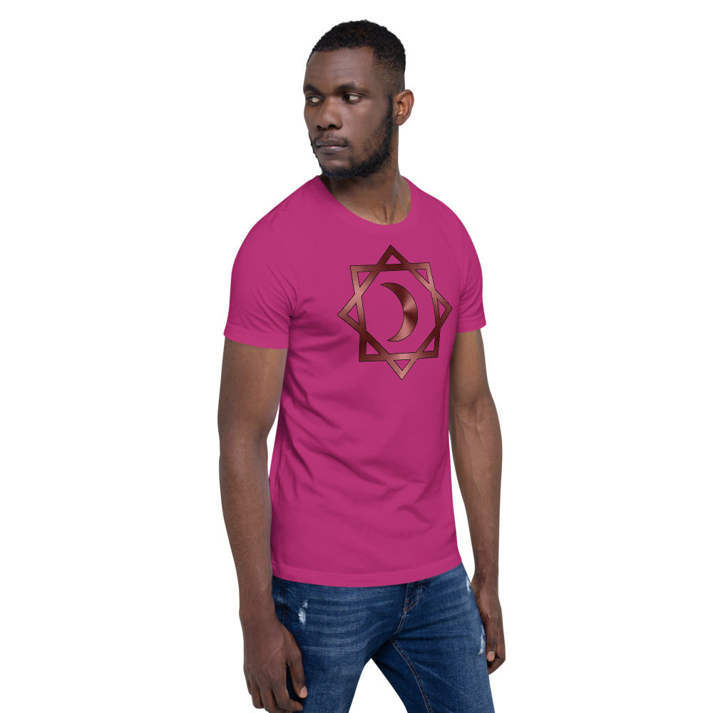 Metallic Zodiac Double-Box - Crimson Moon - Short-sleeve unisex t-shirt