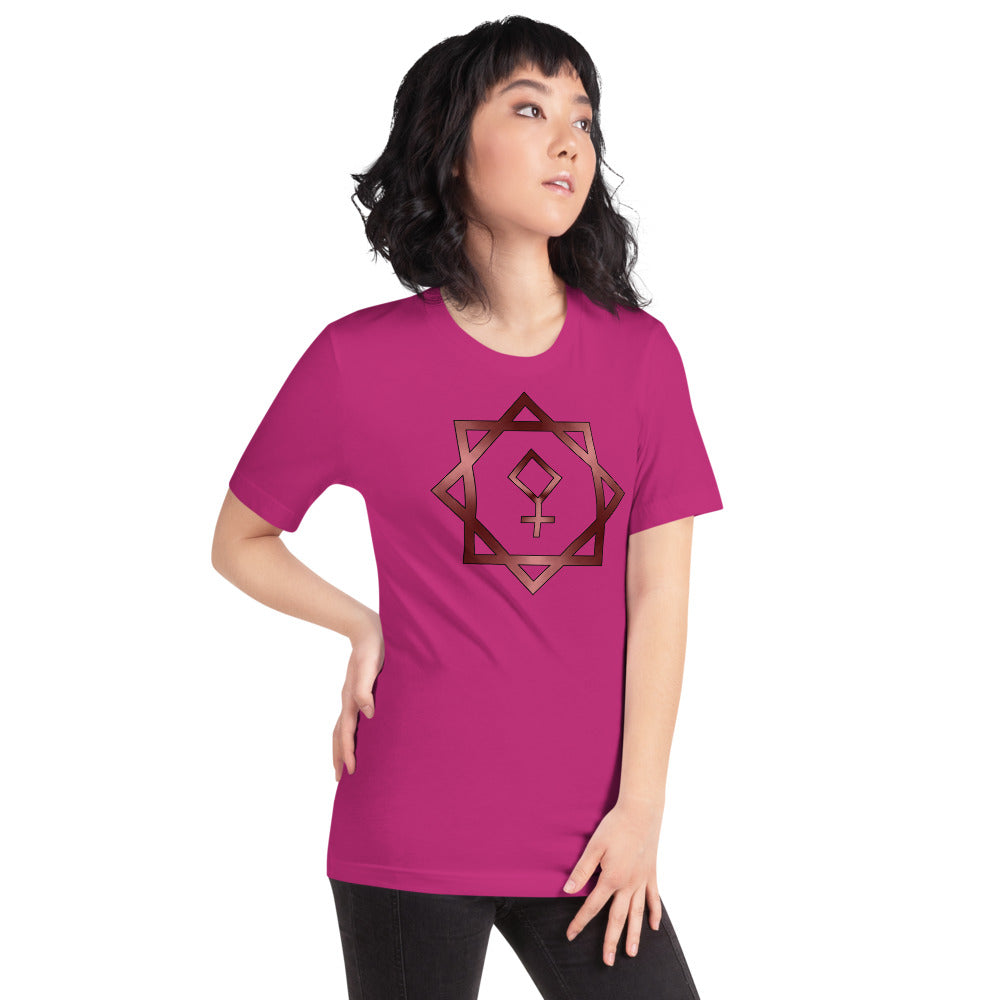 Metallic Zodiac Double-Box - Crimson Pallas - Short-sleeve unisex t-shirt