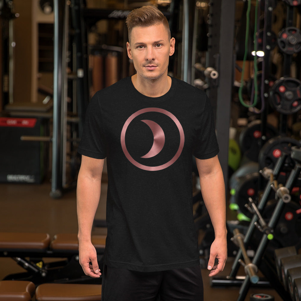 Metallic Zodiac Circle - Crimson Moon - Short-sleeve unisex t-shirt