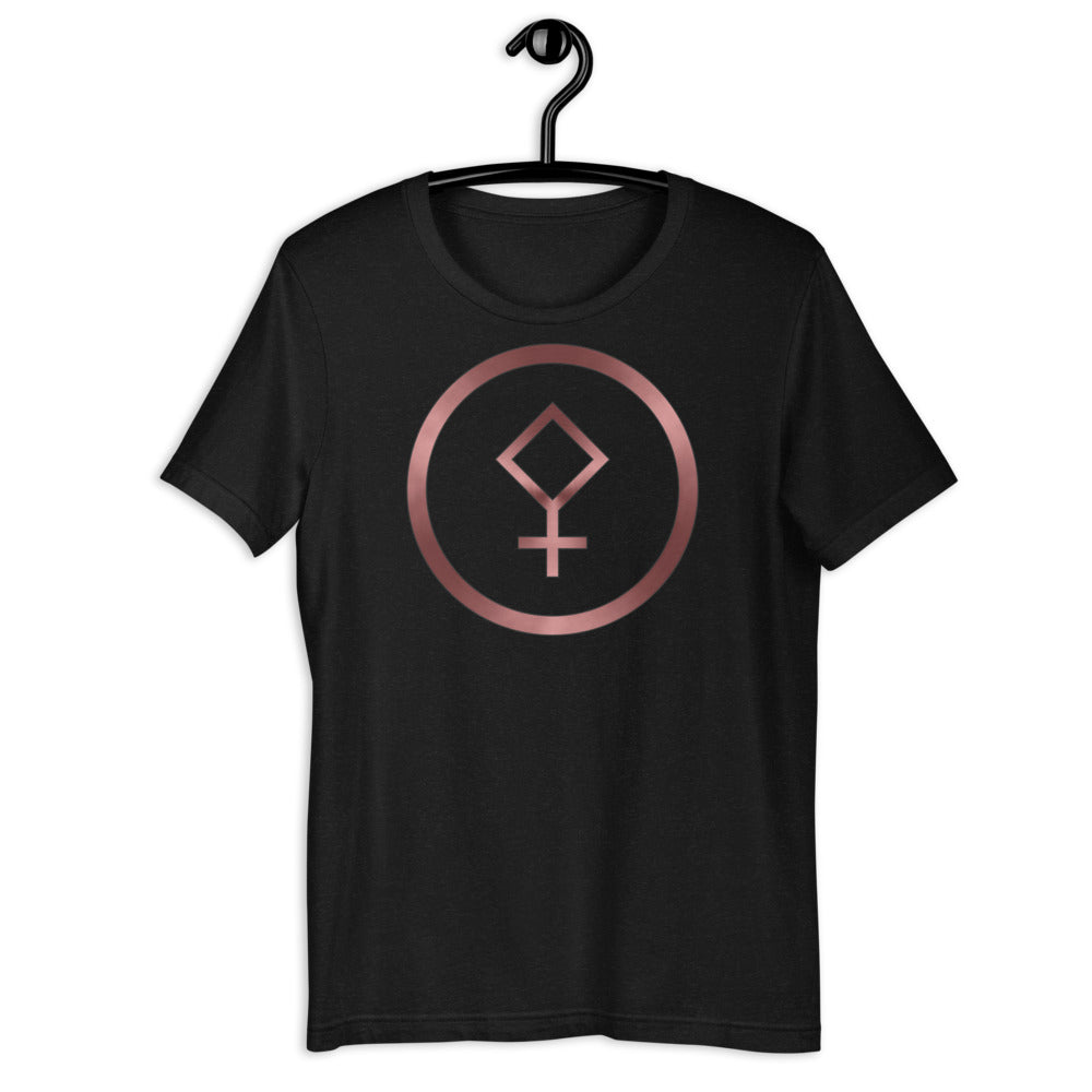 Metallic Zodiac Circle - Crimson Pallas - Short-sleeve unisex t-shirt