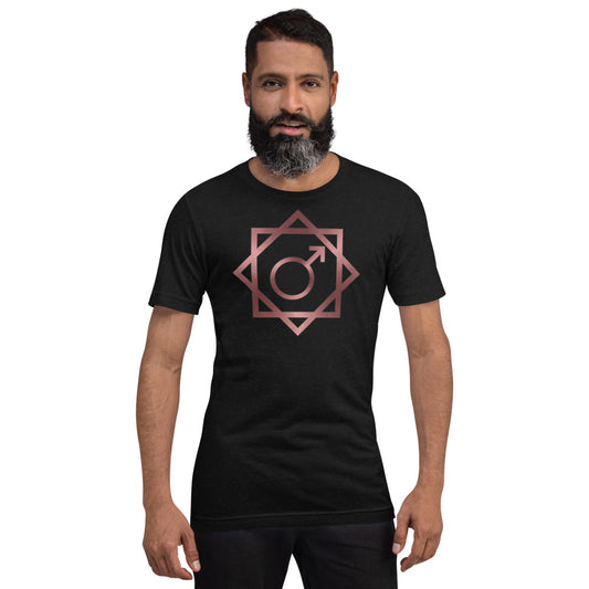 Metallic Zodiac Double-Box - Crimson Mars - Short-sleeve unisex t-shirt