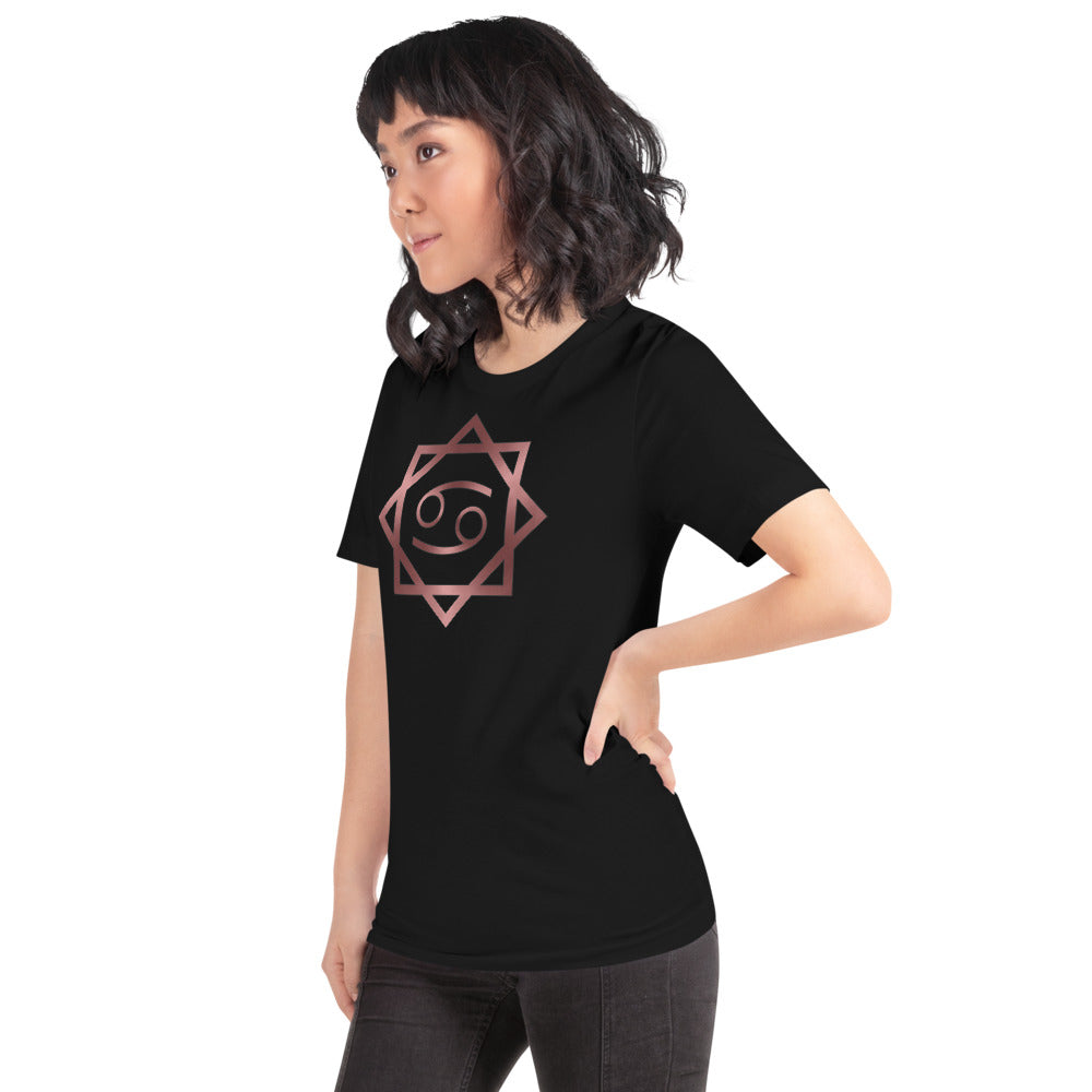 Metallic Zodiac Double-Box - Crimson Cancer - Short-sleeve unisex t-shirt