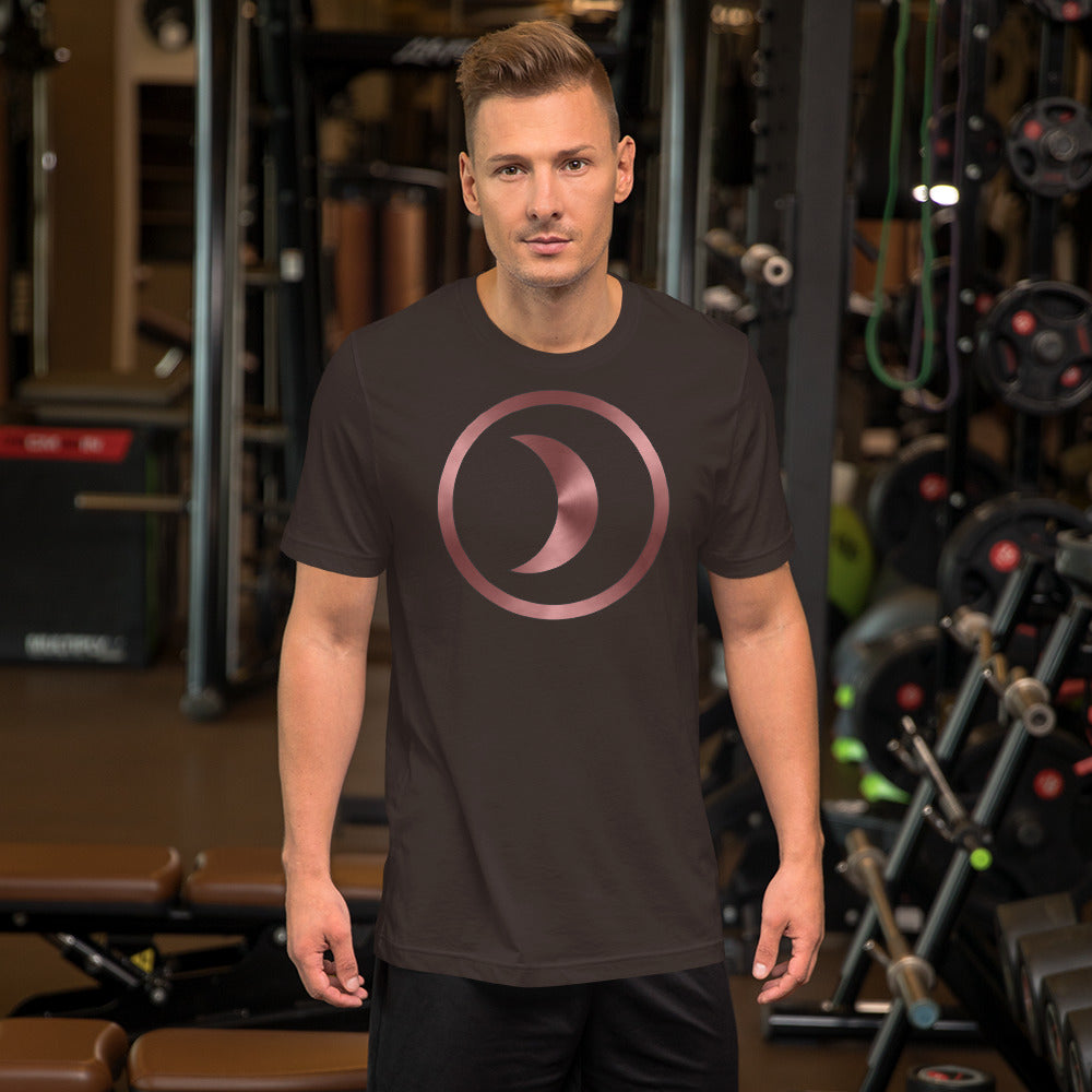 Metallic Zodiac Circle - Crimson Moon - Short-sleeve unisex t-shirt