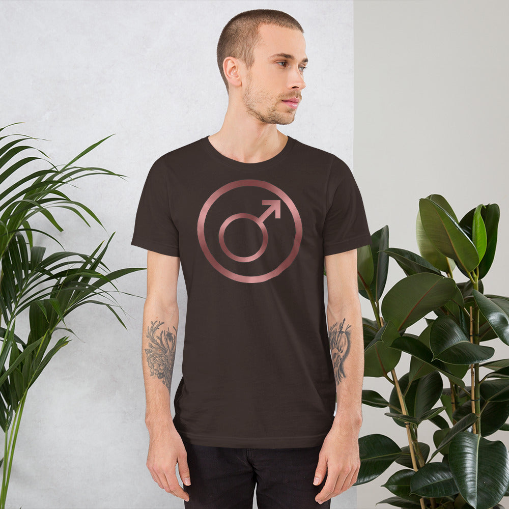 Metallic Zodiac Circle - Crimson Mars - Short-sleeve unisex t-shirt