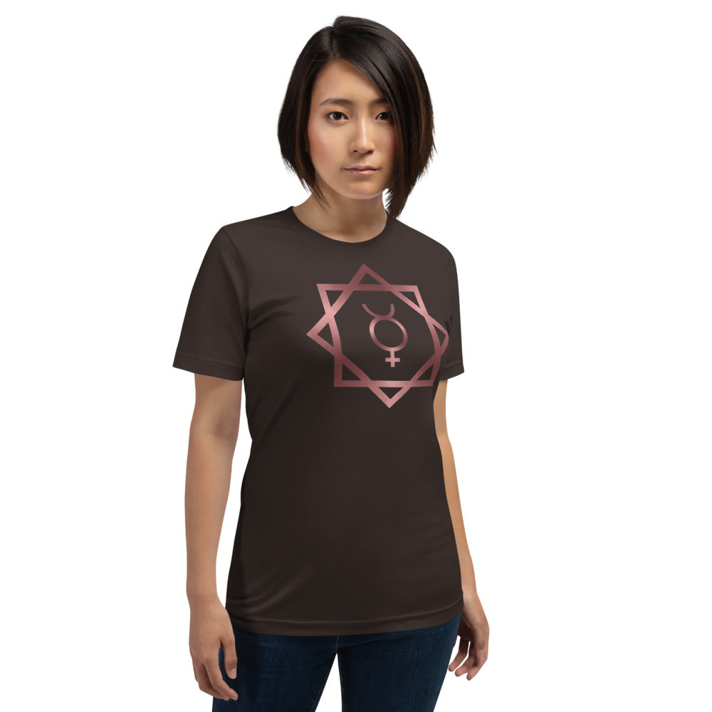 Metallic Zodiac Double-Box - Crimson Mercury - Short-sleeve unisex t-shirt