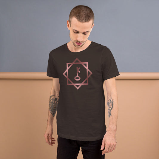 Metallic Zodiac Double-Box - Crimson Chiron - Short-sleeve unisex t-shirt