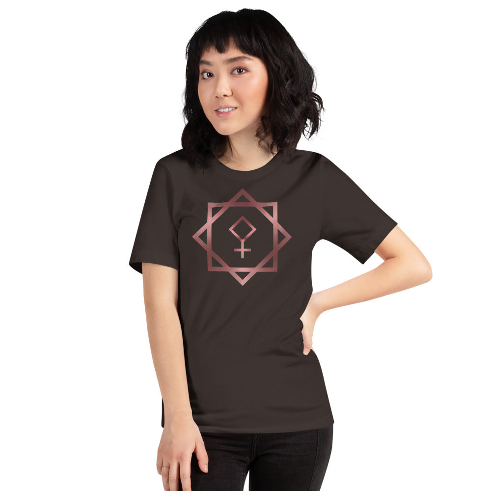 Metallic Zodiac Double-Box - Crimson Pallas - Short-sleeve unisex t-shirt