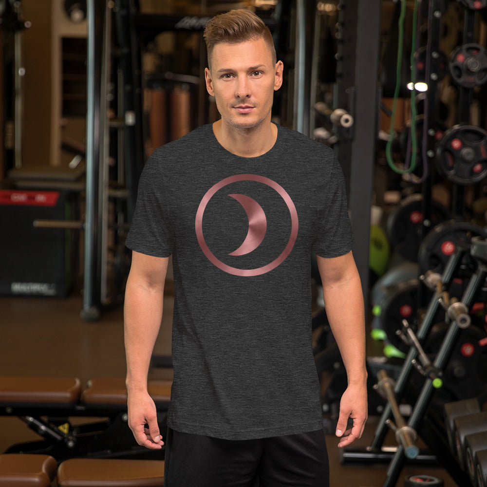 Metallic Zodiac Circle - Crimson Moon - Short-sleeve unisex t-shirt