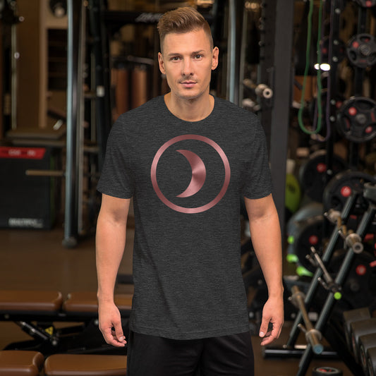 Metallic Zodiac Circle - Crimson Moon - Short-sleeve unisex t-shirt