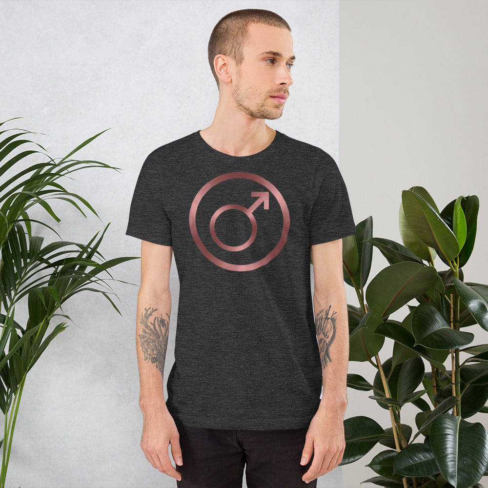 Metallic Zodiac Circle - Crimson Mars - Short-sleeve unisex t-shirt