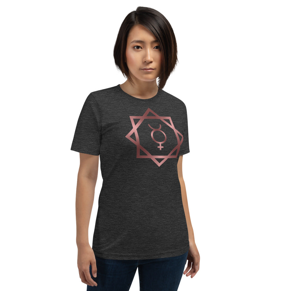 Metallic Zodiac Double-Box - Crimson Mercury - Short-sleeve unisex t-shirt