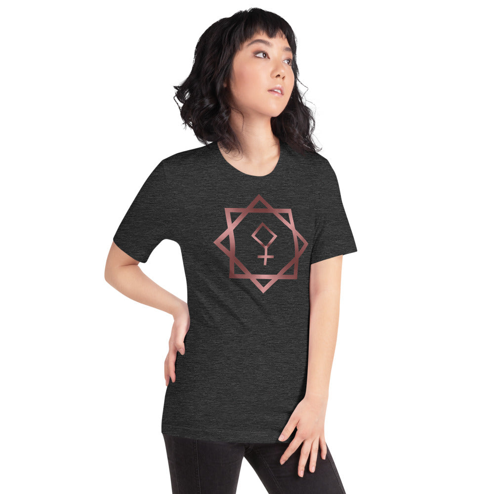 Metallic Zodiac Double-Box - Crimson Pallas - Short-sleeve unisex t-shirt