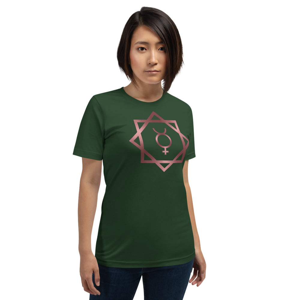 Metallic Zodiac Double-Box - Crimson Mercury - Short-sleeve unisex t-shirt