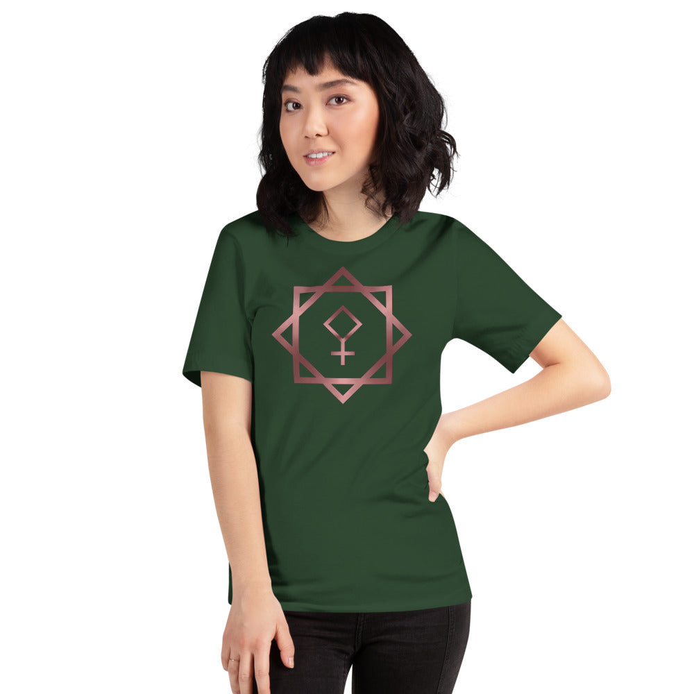 Metallic Zodiac Double-Box - Crimson Pallas - Short-sleeve unisex t-shirt