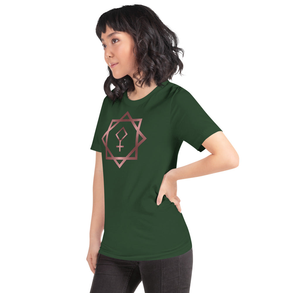 Metallic Zodiac Double-Box - Crimson Pallas - Short-sleeve unisex t-shirt