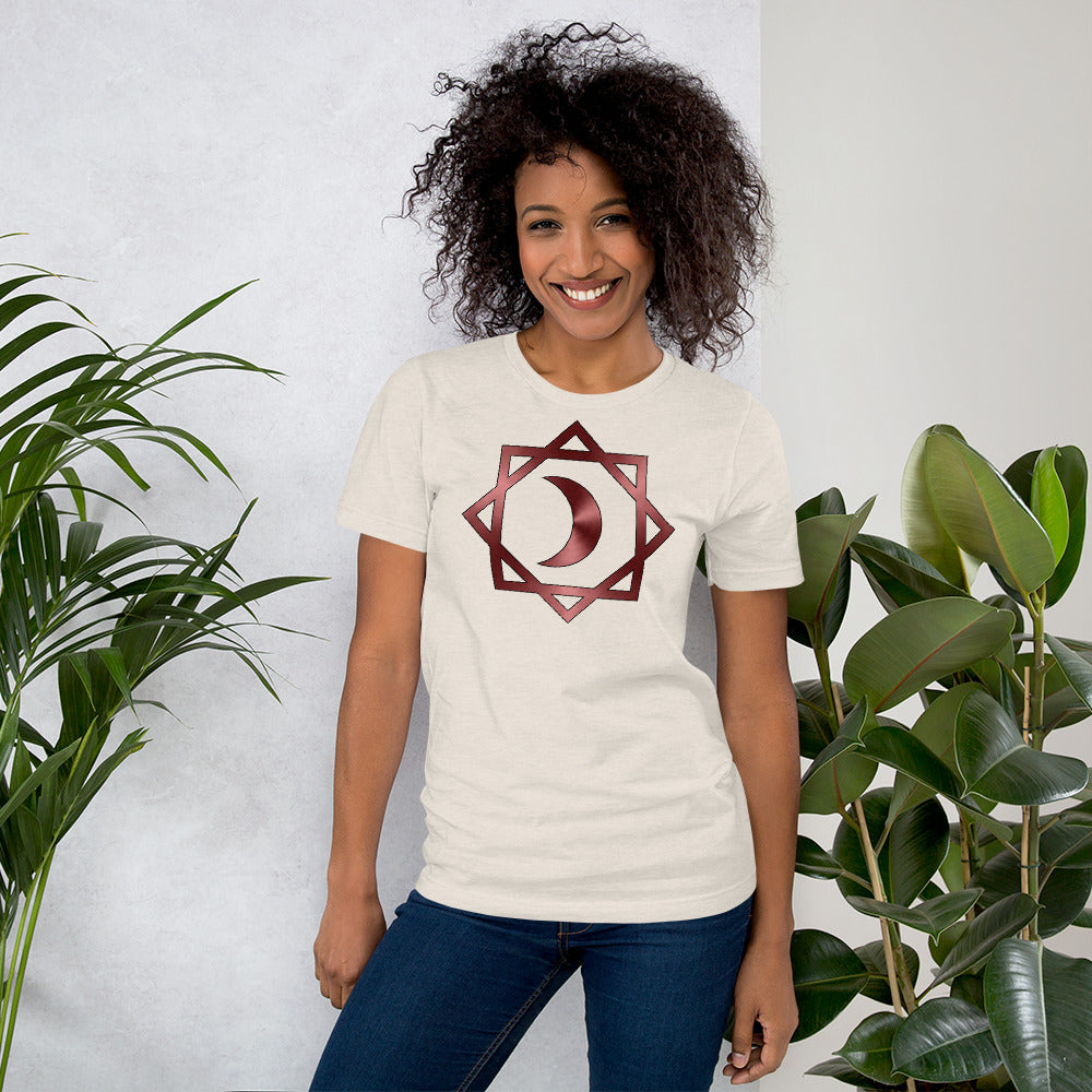 Metallic Zodiac Double-Box - Crimson Moon - Short-sleeve unisex t-shirt