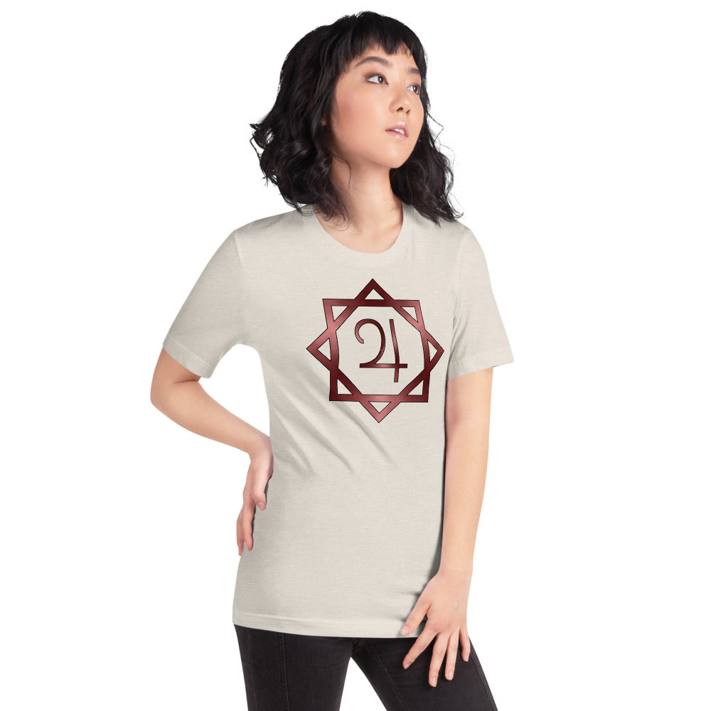 Metallic Zodiac Double-Box - Crimson Jupiter - Short-sleeve unisex t-shirt
