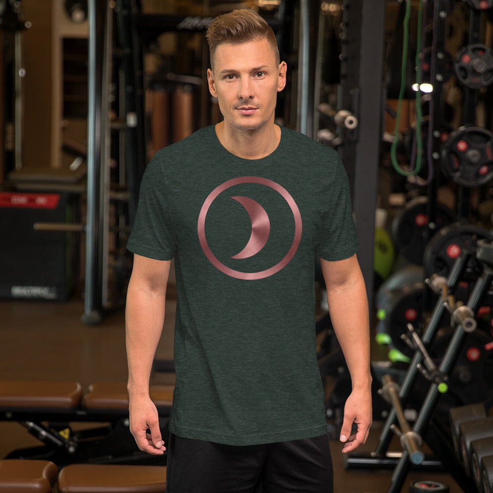 Metallic Zodiac Circle - Crimson Moon - Short-sleeve unisex t-shirt