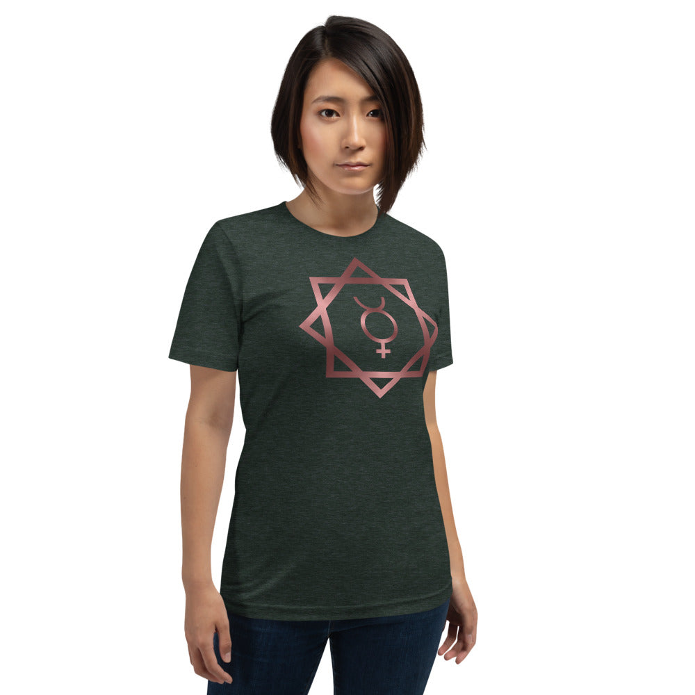 Metallic Zodiac Double-Box - Crimson Mercury - Short-sleeve unisex t-shirt