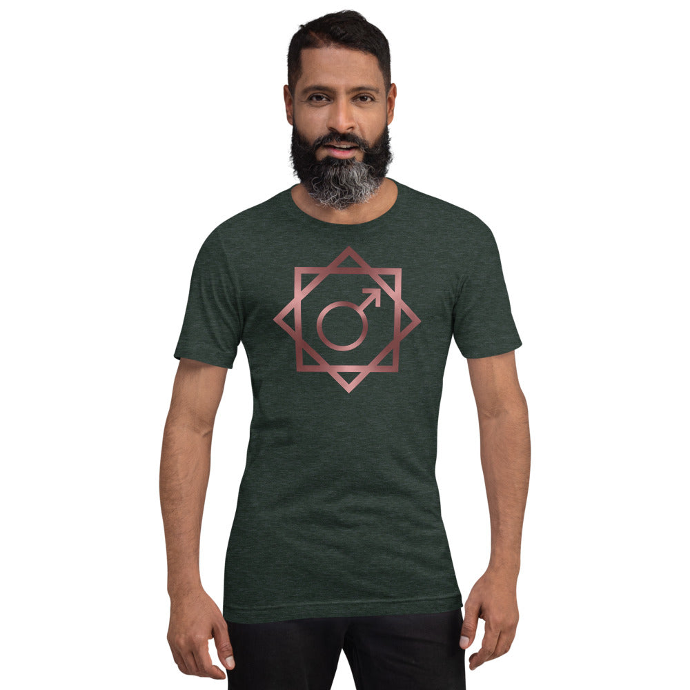 Metallic Zodiac Double-Box - Crimson Mars - Short-sleeve unisex t-shirt