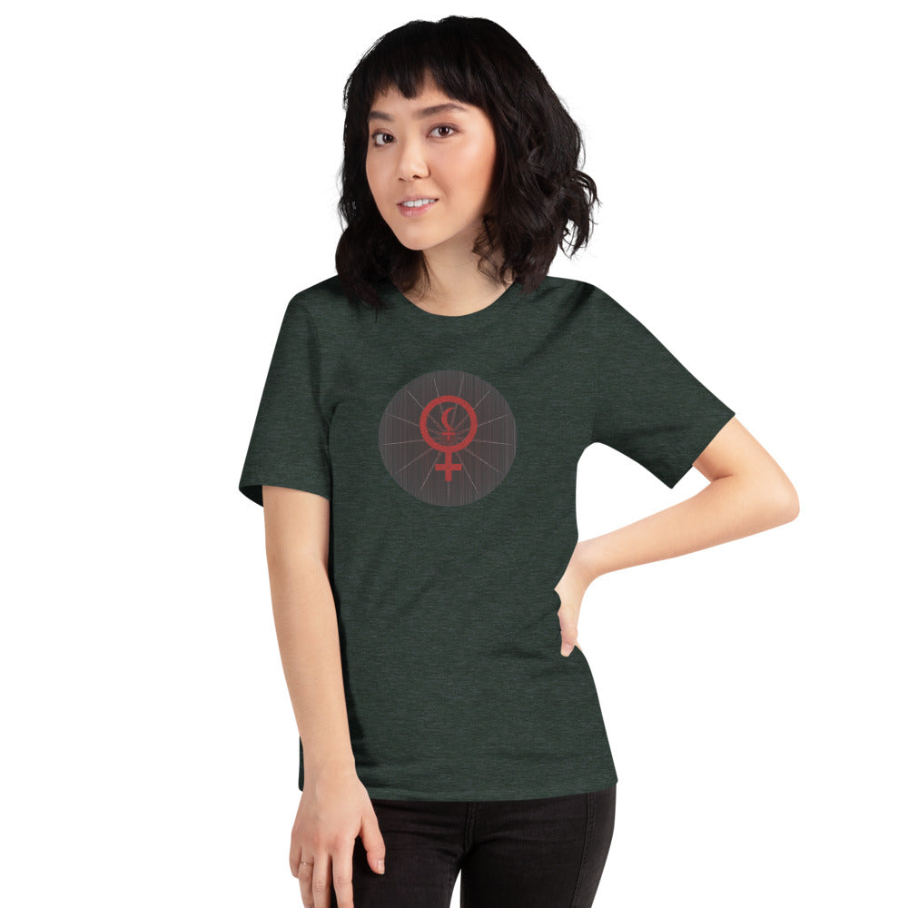 Dark Tredecim - Circle - Divine Feminine - Short-sleeve unisex t-shirt