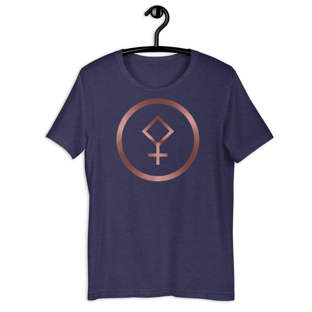 Metallic Zodiac Circle - Crimson Pallas - Short-sleeve unisex t-shirt