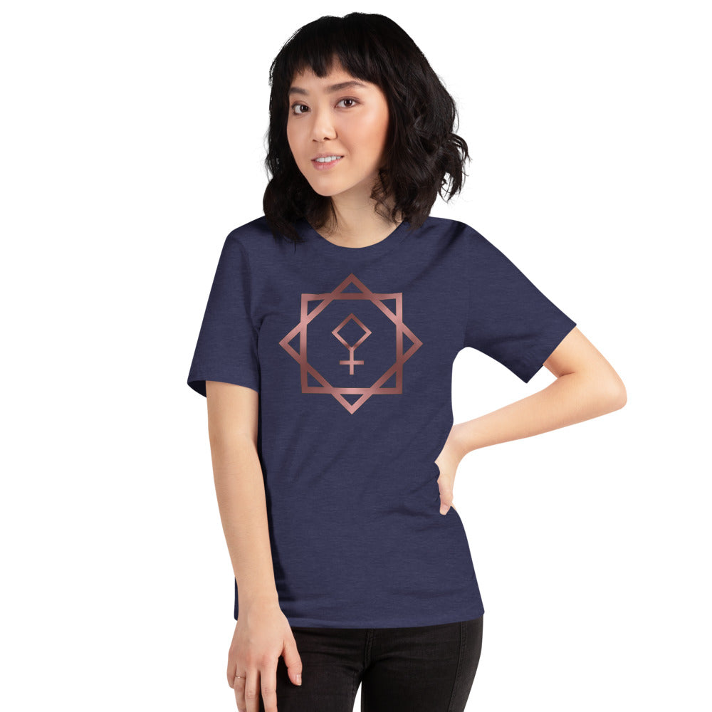 Metallic Zodiac Double-Box - Crimson Pallas - Short-sleeve unisex t-shirt