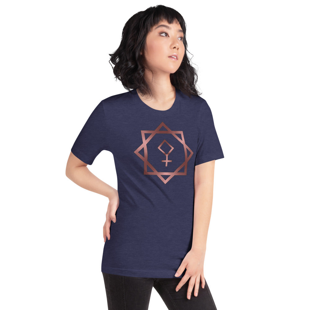 Metallic Zodiac Double-Box - Crimson Pallas - Short-sleeve unisex t-shirt