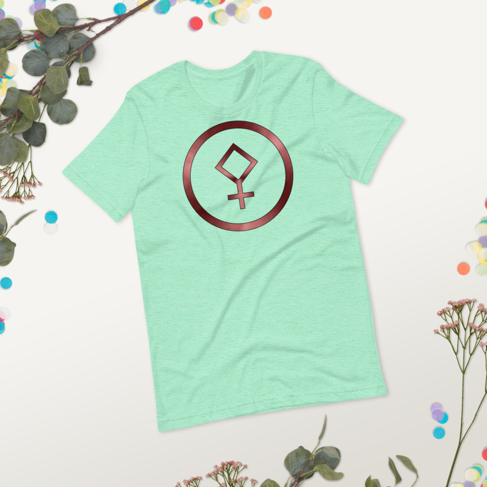 Metallic Zodiac Circle - Crimson Pallas - Short-sleeve unisex t-shirt