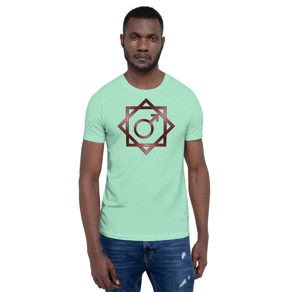 Metallic Zodiac Double-Box - Crimson Mars - Short-sleeve unisex t-shirt